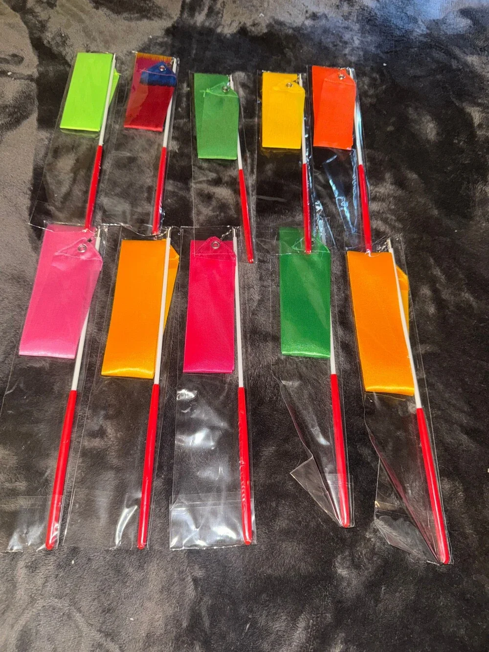 YGEOMER Dance Streamers 12 pcs Colorful Ribbon Set